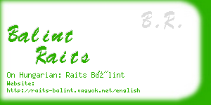 balint raits business card